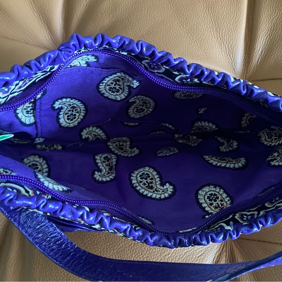 Vera Bradley vinyl frills purple bag - Picture 3 of 5